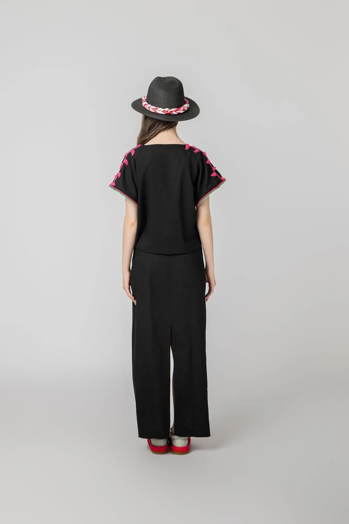 “NAVIGATE” LINEN SET- PINK-Outfit Sets-STEFFY- Pointure.AE