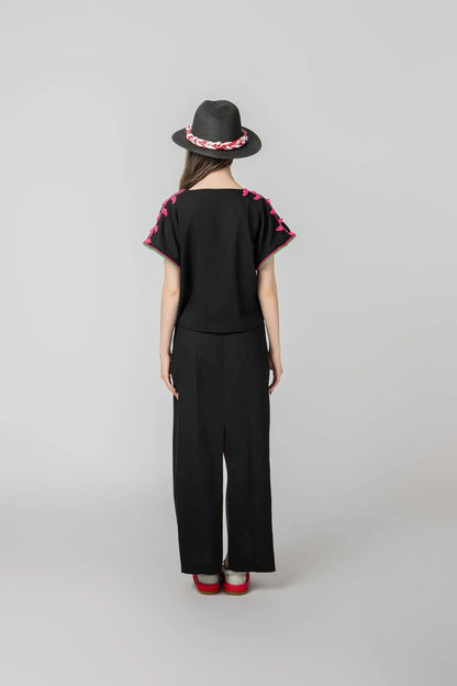 “NAVIGATE” LINEN SET- PINK-Outfit Sets-STEFFY- Pointure.AE