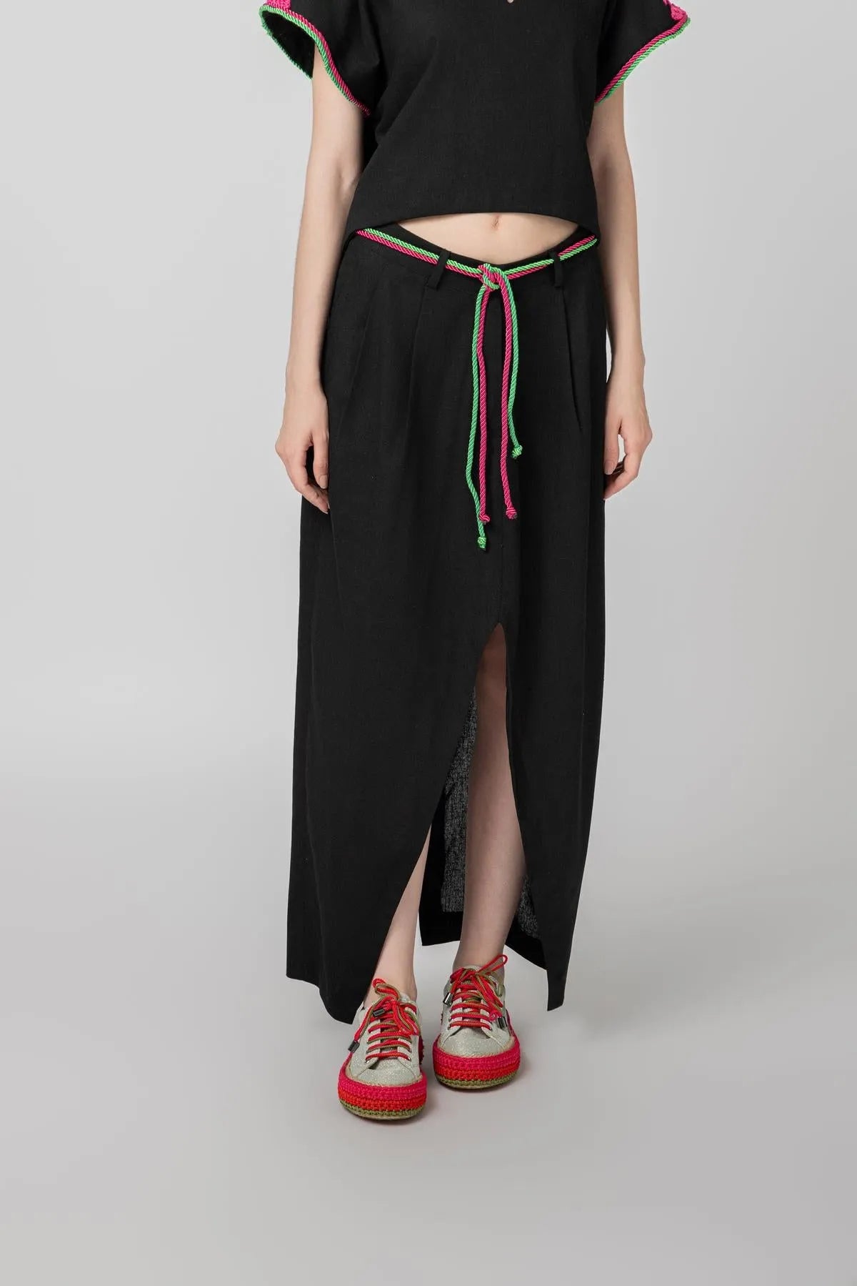 “NAVIGATE” LINEN SET- PINK-Outfit Sets-STEFFY- Pointure.AE