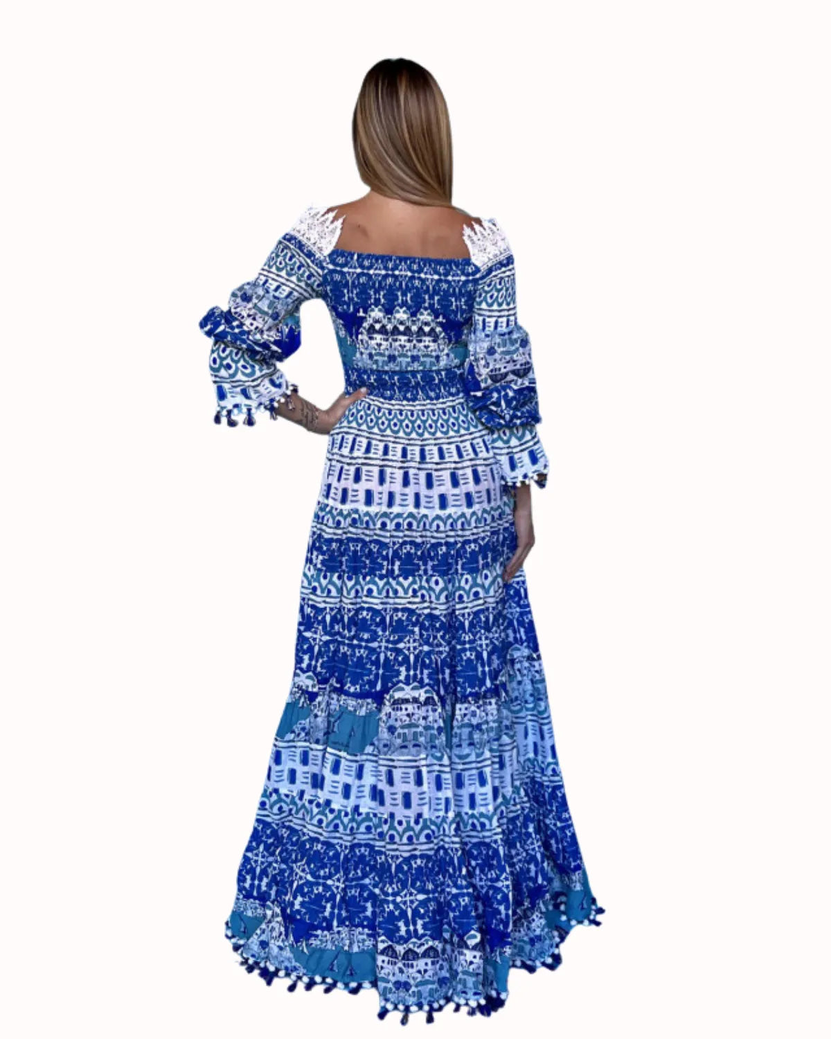 OFF-SHOULDER MAXI DRESS