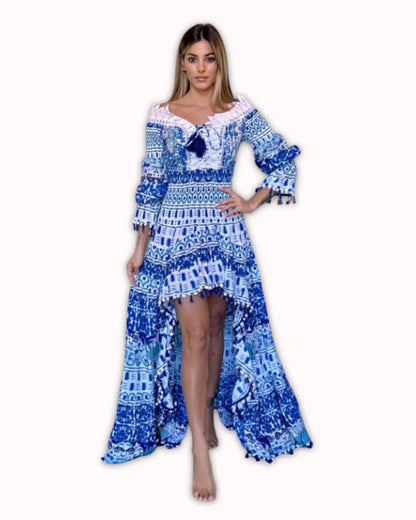 OFF-SHOULDER MAXI DRESS