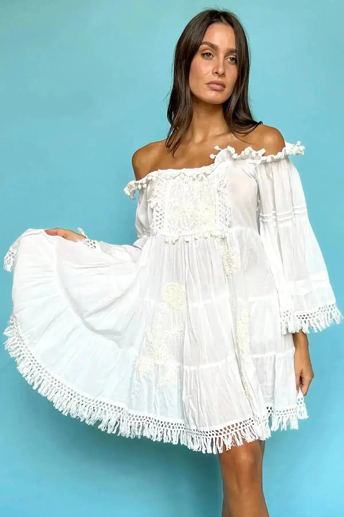 OFF SHOULDER SUMMER DRESS