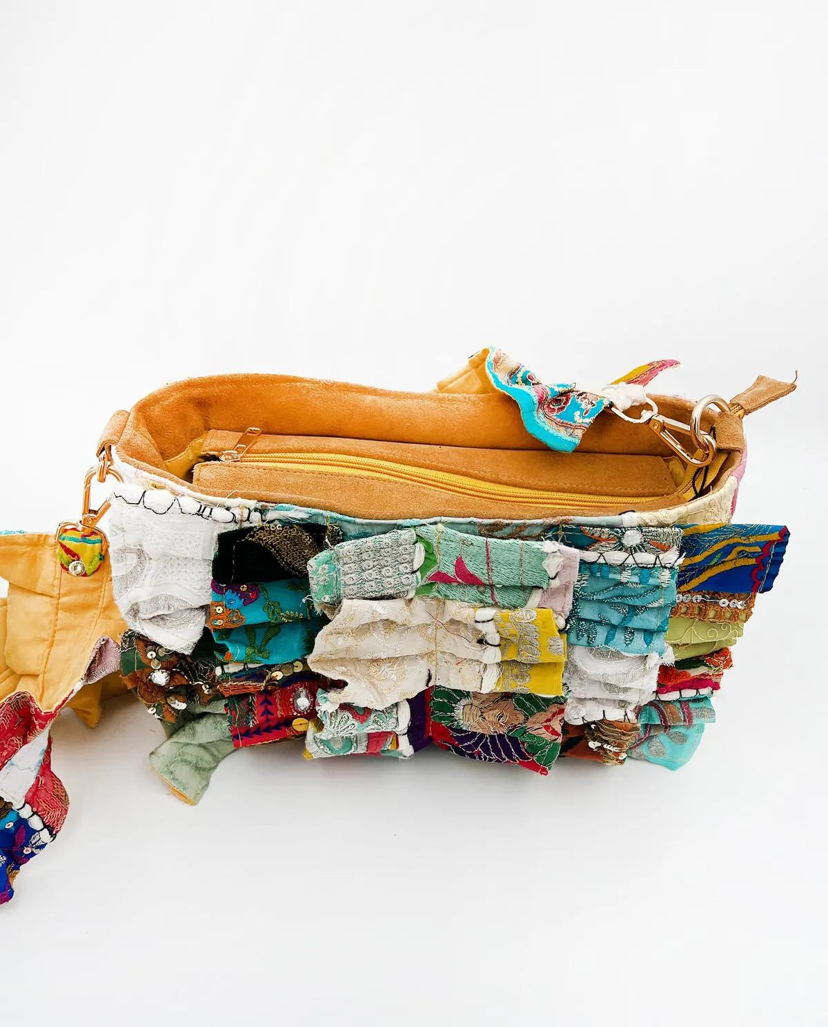 PATCHWORK CROSSBODY BAG-Cross-Body Bags-ALEX MAX- Pointure.AE