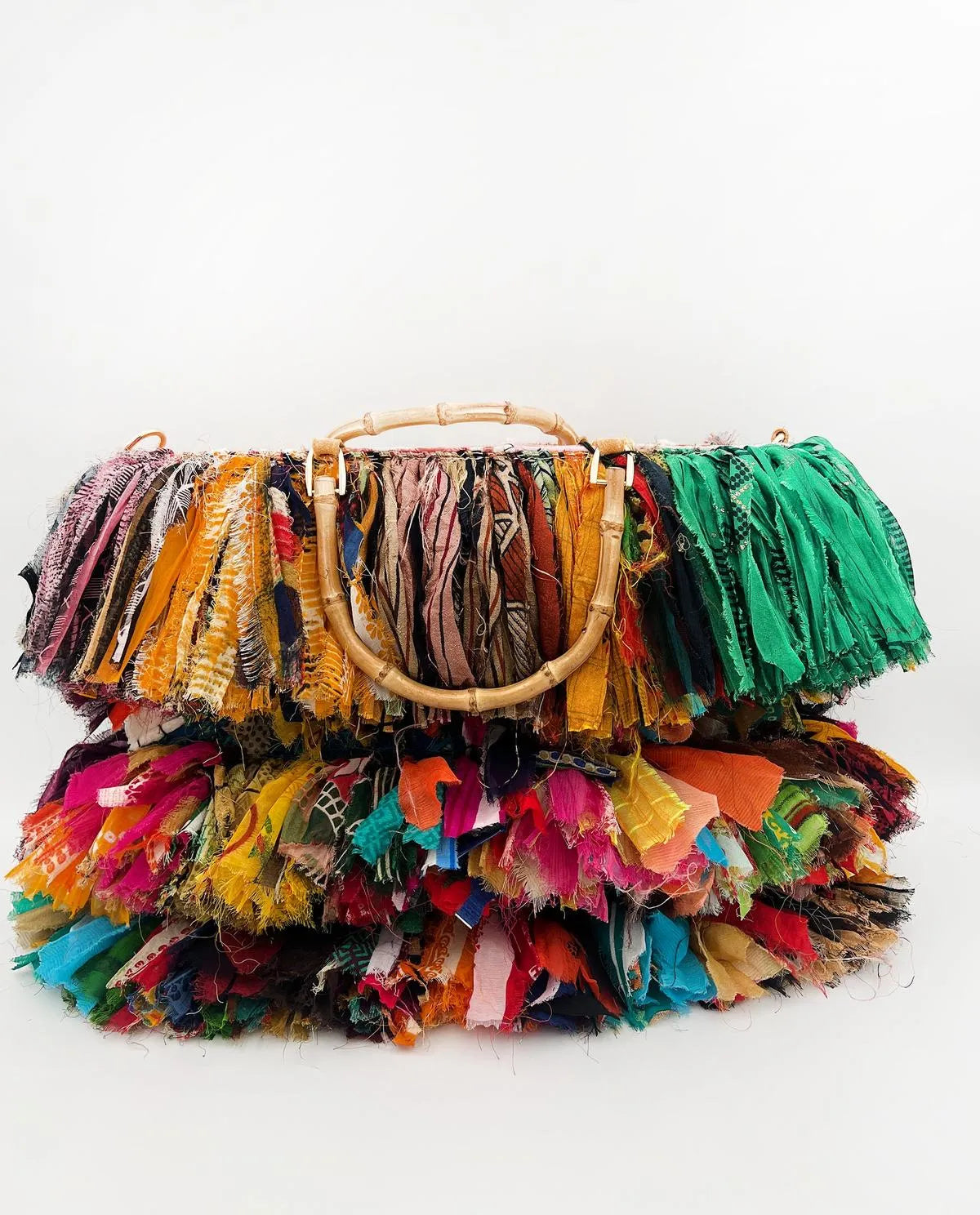 PATCHWORK DOUBLE HANDLE BAG-Top Handle Bags-ALEX MAX- Pointure.AE