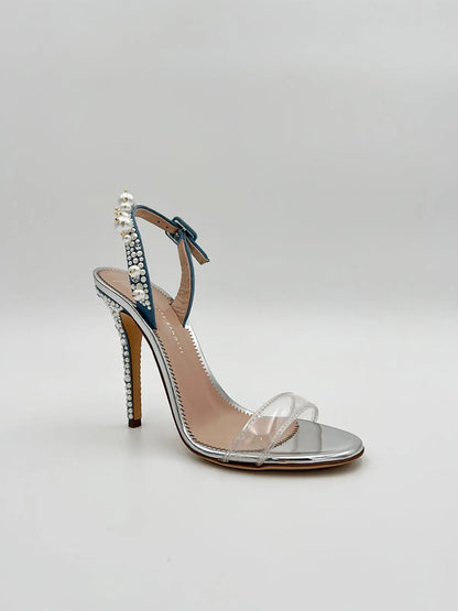 PEARL AND CRYSTAL SANDAL-Sandals-GIUSEPPE ZANOTTI- Pointure.AE