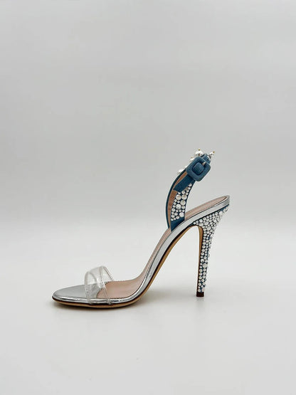 PEARL AND CRYSTAL SANDAL-Sandals-GIUSEPPE ZANOTTI- Pointure.AE
