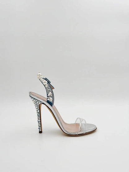 PEARL AND CRYSTAL SANDAL-Sandals-GIUSEPPE ZANOTTI- Pointure.AE