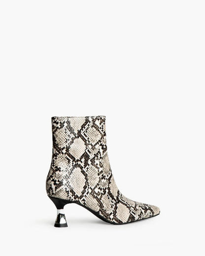 POINTED ANKLE BOOTS IN SERPENT-Ankle Boots-CORINA- Pointure.AE