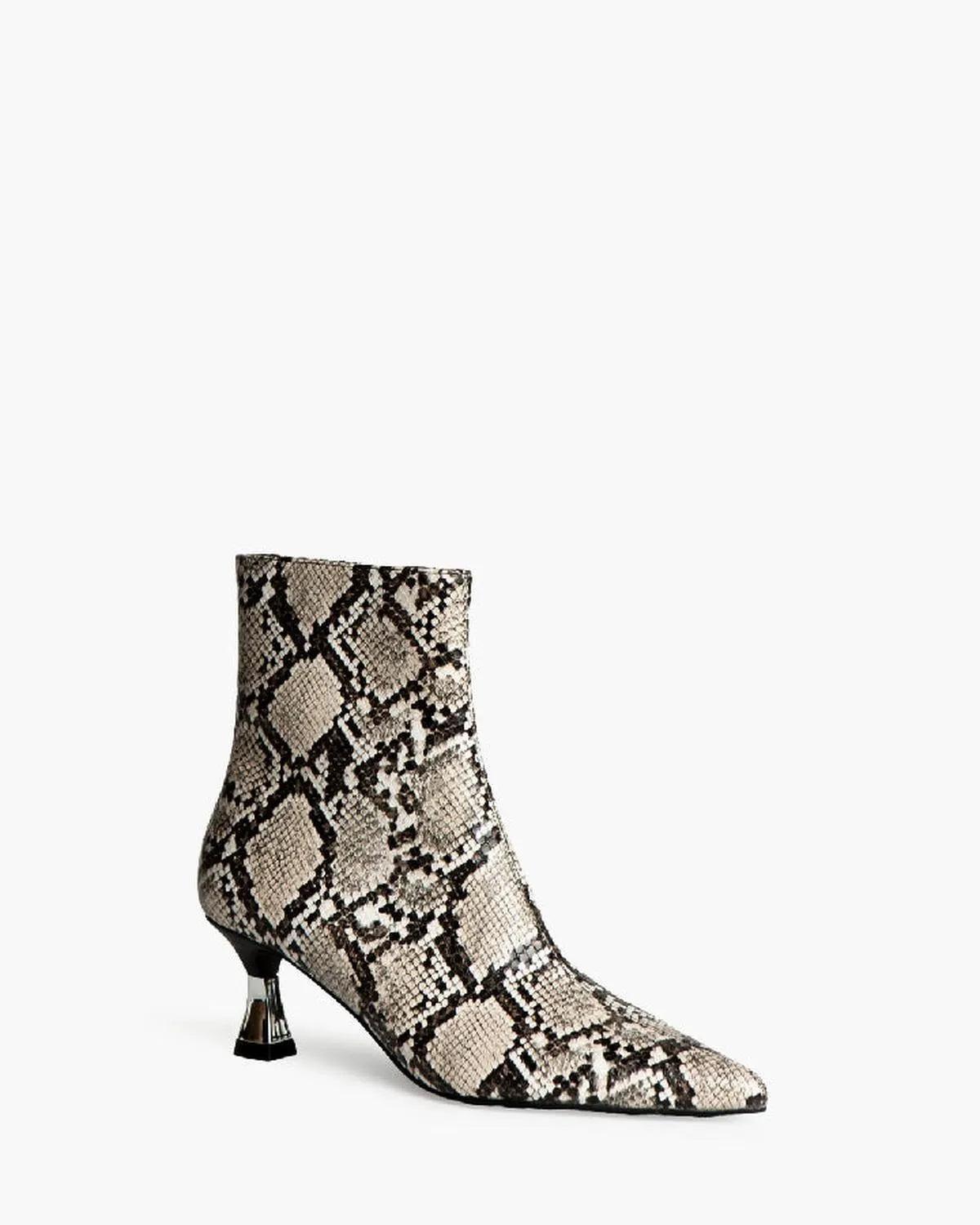 POINTED ANKLE BOOTS IN SERPENT-Ankle Boots-CORINA- Pointure.AE