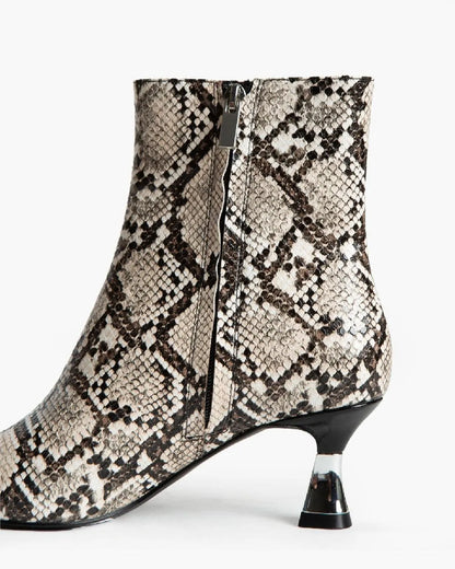 POINTED ANKLE BOOTS IN SERPENT-Ankle Boots-CORINA- Pointure.AE