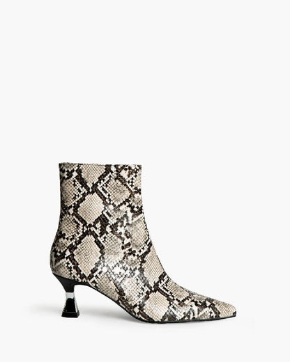POINTED ANKLE BOOTS IN SERPENT-Ankle Boots-CORINA- Pointure.AE