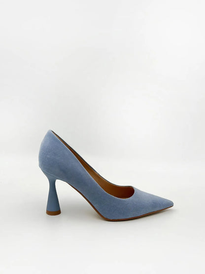 POINTED TOE PUMP IN LIGHT BLUE-Pumps-CORINA- Pointure.AE