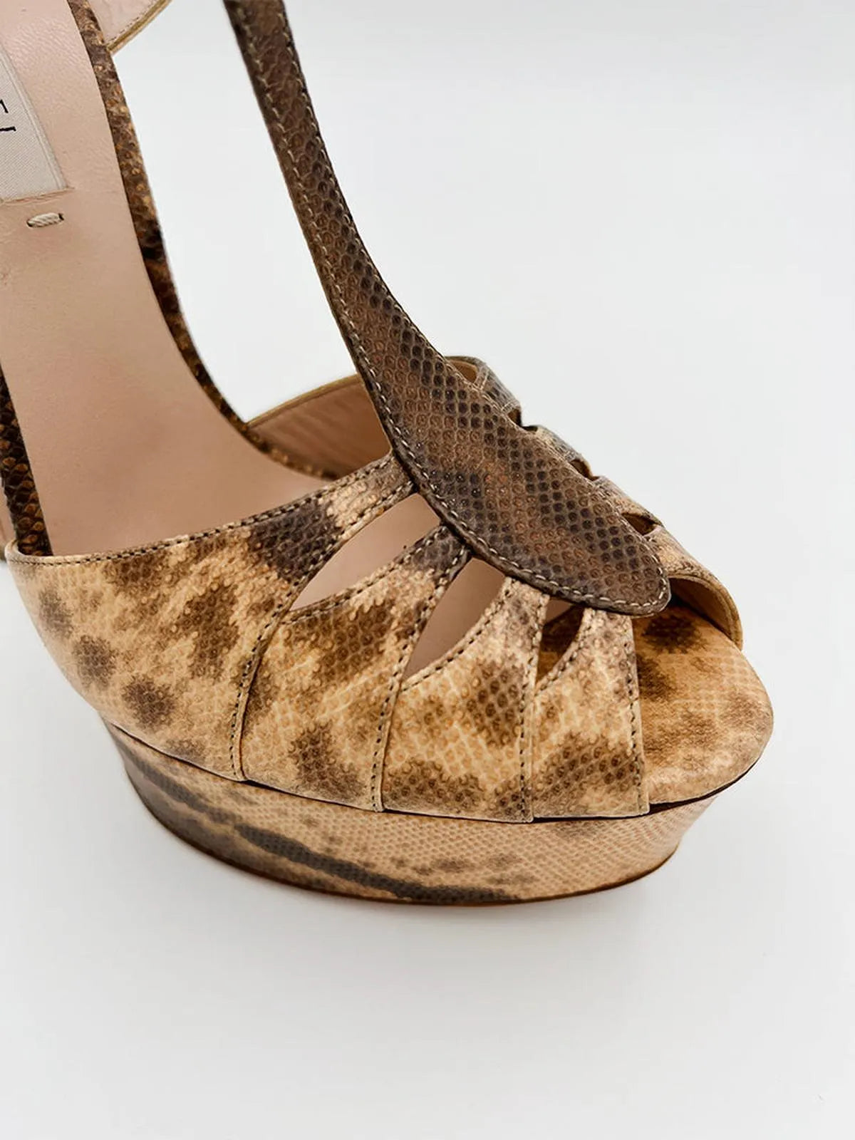PYTHON PLATFORM SANDAL-Sandals-CASADEI- Pointure.AE