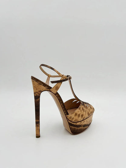 PYTHON PLATFORM SANDAL-Sandals-CASADEI- Pointure.AE