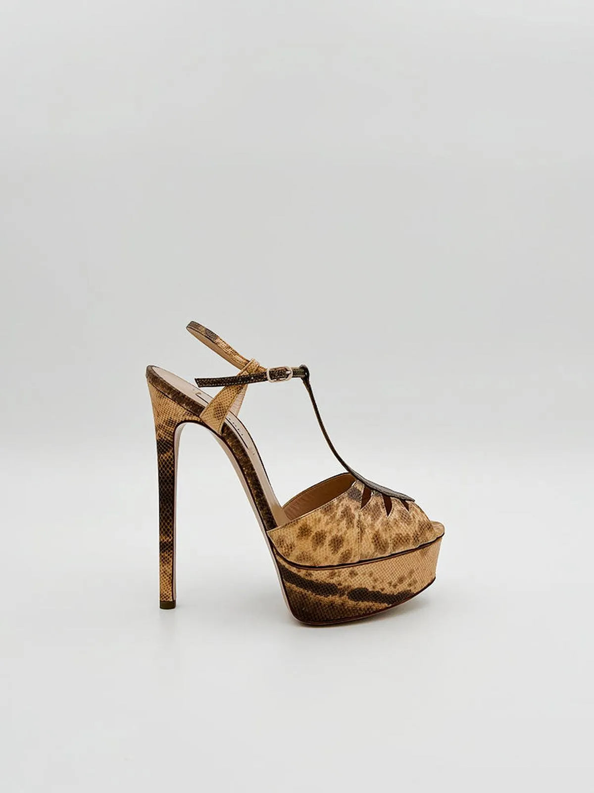 PYTHON PLATFORM SANDAL-Sandals-CASADEI- Pointure.AE