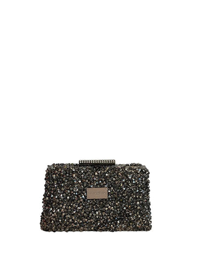 RECTANGULAR RHINESTONES EVENING BAG-Clutches-MARIE CLAIRE- Pointure.AE