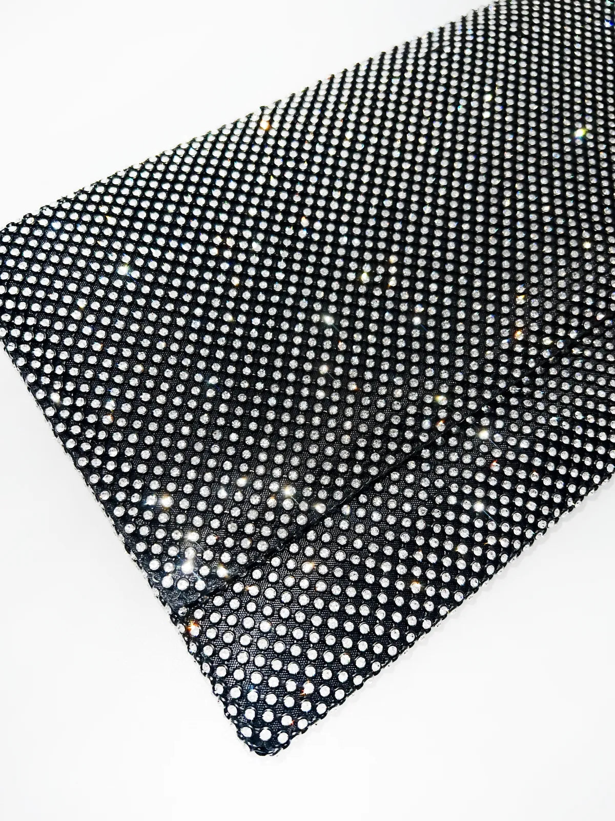 RHINESTONE CLUTCH IN BLACK-Clutches-STAY IN STYLE- Pointure.AE