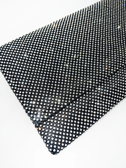 RHINESTONE CLUTCH IN BLACK-Clutches-STAY IN STYLE- Pointure.AE