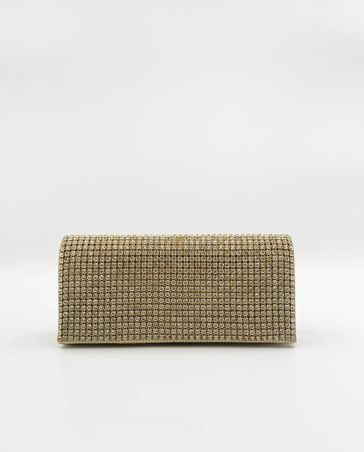 RHINESTONE CLUTCH IN GOLD-Clutches-OSVALDO ROMA- Pointure.AE