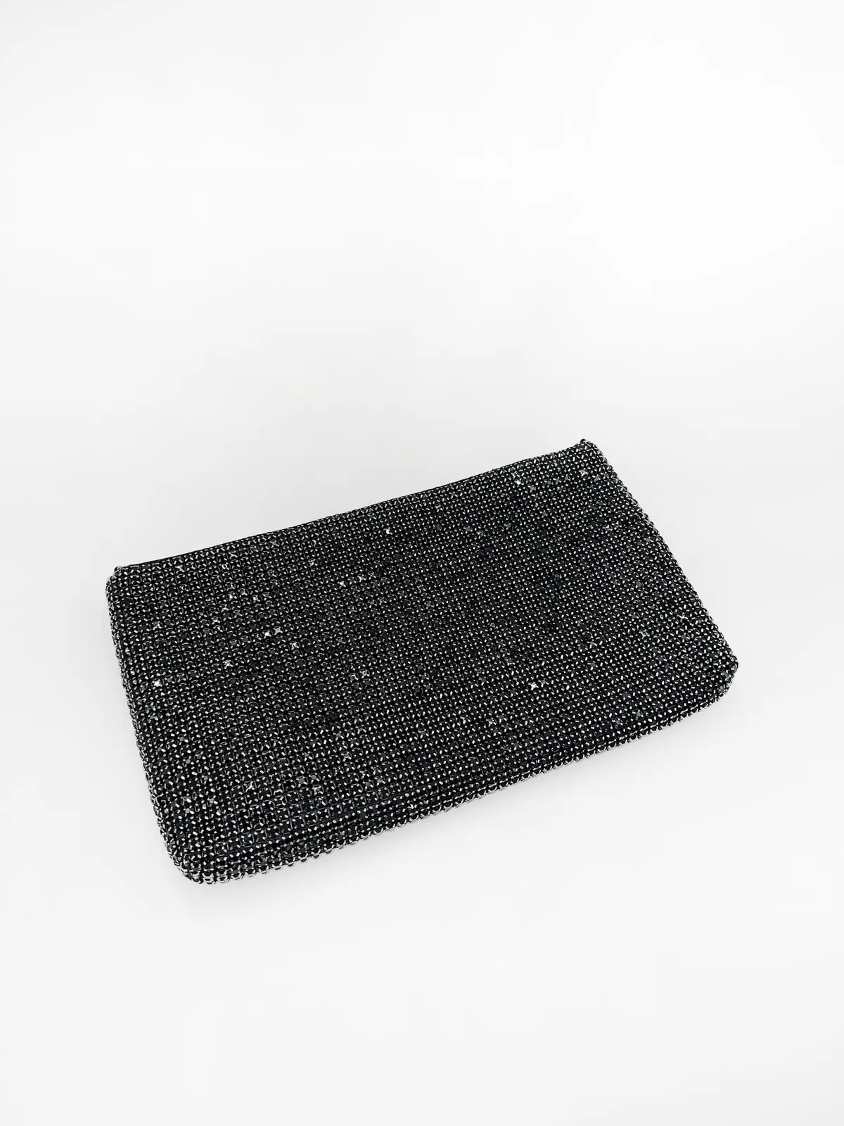 RHINESTONE POUCH IN BLACK-Pouches-STAY IN STYLE- Pointure.AE