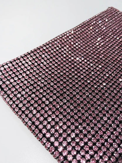 RHINESTONE POUCH IN PINK-Pouches-STAY IN STYLE- Pointure.AE