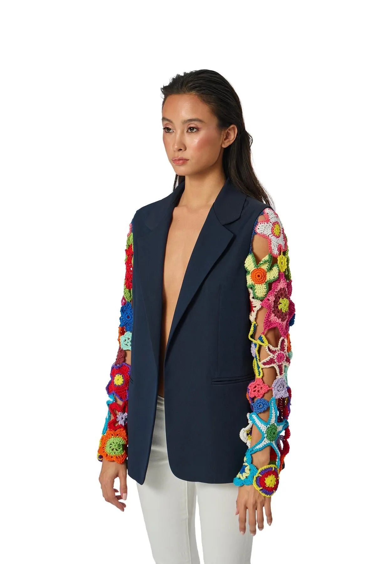 “ROSE” NAVY BLAZER-Blazers-STEFFY- Pointure.AE