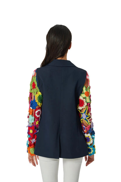 “ROSE” NAVY BLAZER-Blazers-STEFFY- Pointure.AE