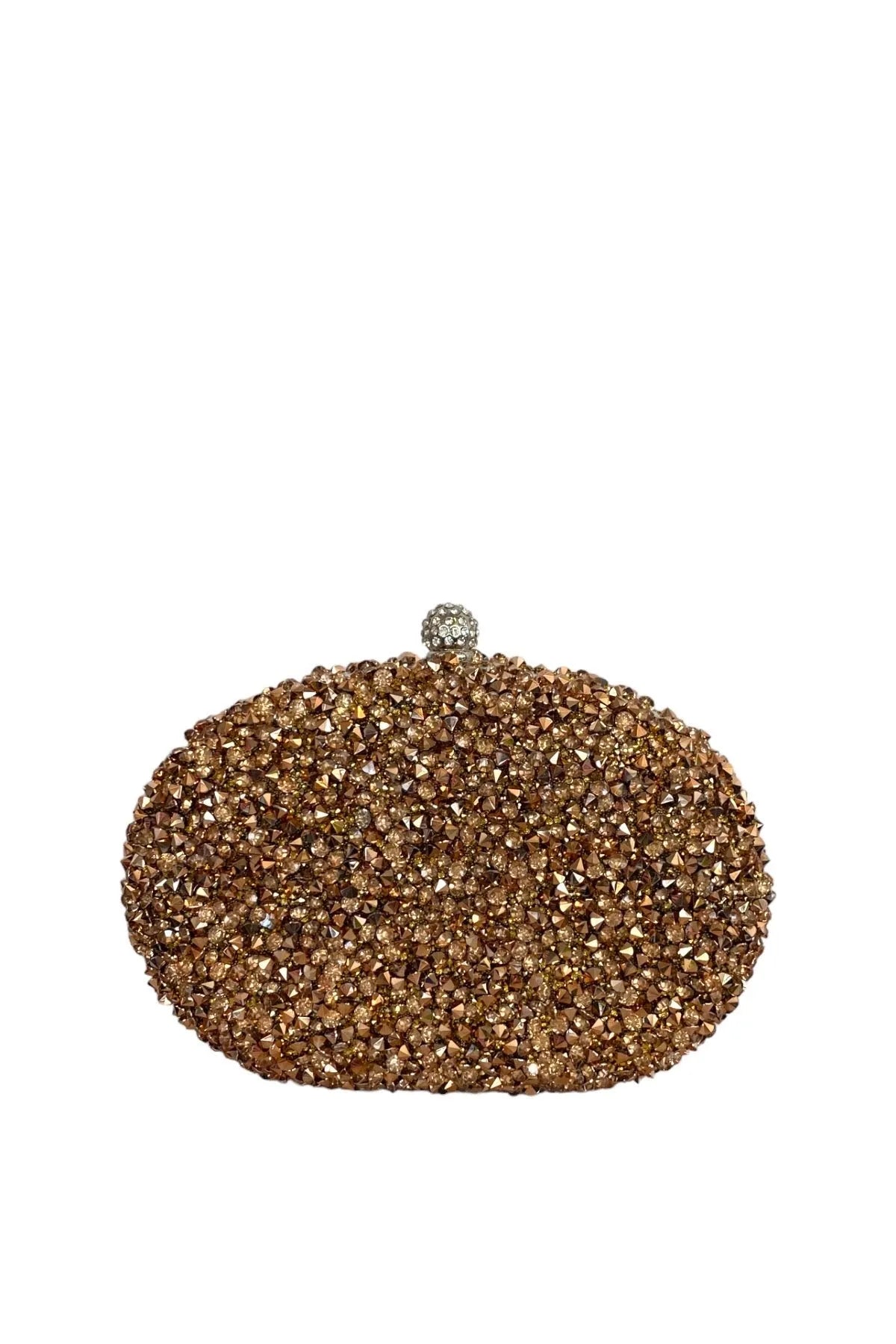 ROUNDED RHINESTONES CLUTCH-Clutches-MARIE CLAIRE- Pointure.AE