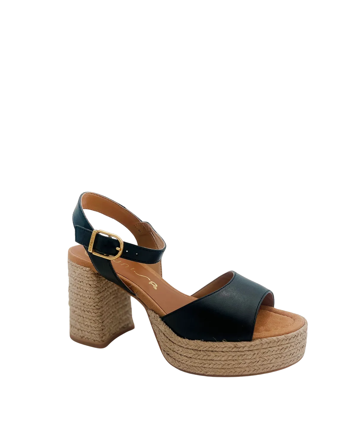 SANDAL WITH A JUTE HEEL AND PLATFORM-Sandals-UNISA- Pointure.AE