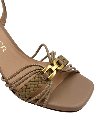 SANDAL WITH BRAIDED STRAP-Sandals-UNISA- Pointure.AE