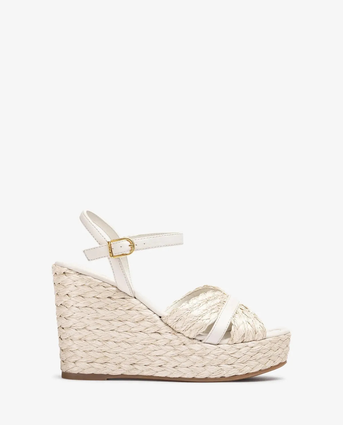 SANDAL WITH HIGH RAFFIA WEDGE-Wedges-UNISA- Pointure.AE