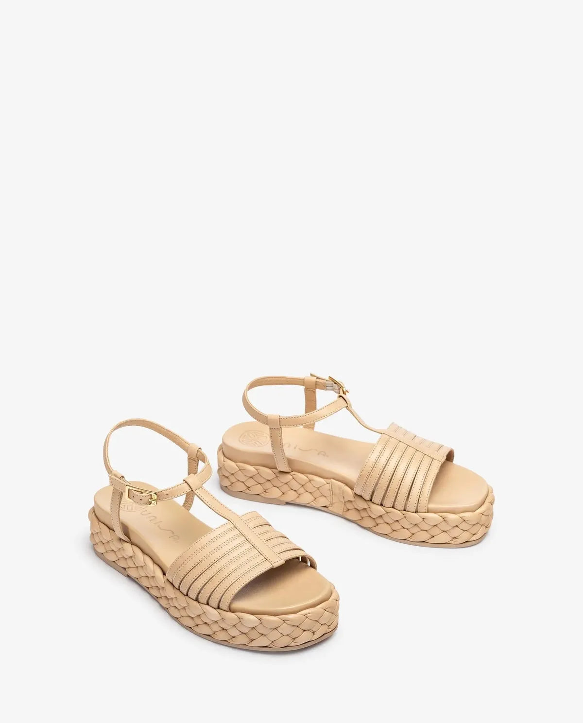 SANDAL WITH PLAITED BLOCK-Sandals-UNISA- Pointure.AE