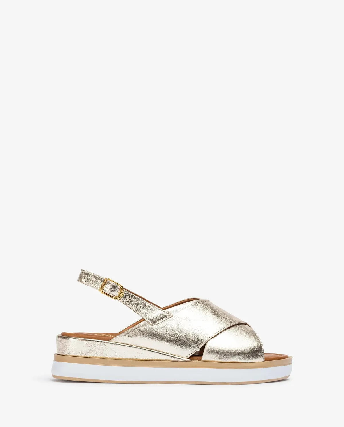 SANDAL WITH WIDE CROSSOVER STRAPS-Sandals-UNISA- Pointure.AE