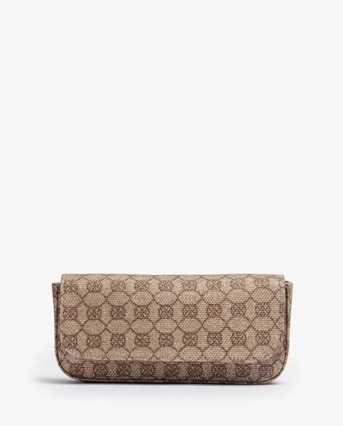 SHINY FABRIC MONOGRAM CLUTCH-Clutches-UNISA- Pointure.AE