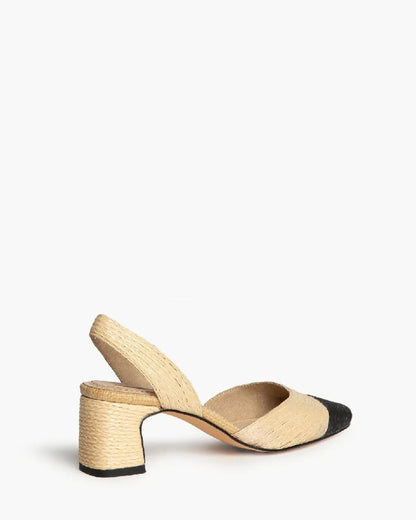 SLING-BACK IN RAFFIA-Sling Backs-CORINA- Pointure.AE
