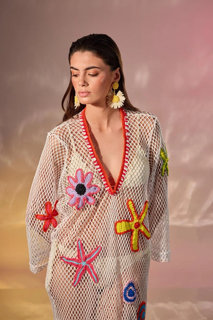 ”SOL” COVER UP-Beach Cover Ups-STEFFY- Pointure.AE