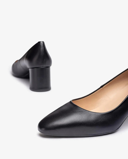 SQUARE TOE PUMP IN BLACK-Pumps-UNISA- Pointure.AE