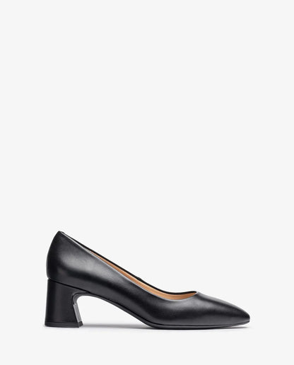 SQUARE TOE PUMP IN BLACK-Pumps-UNISA- Pointure.AE