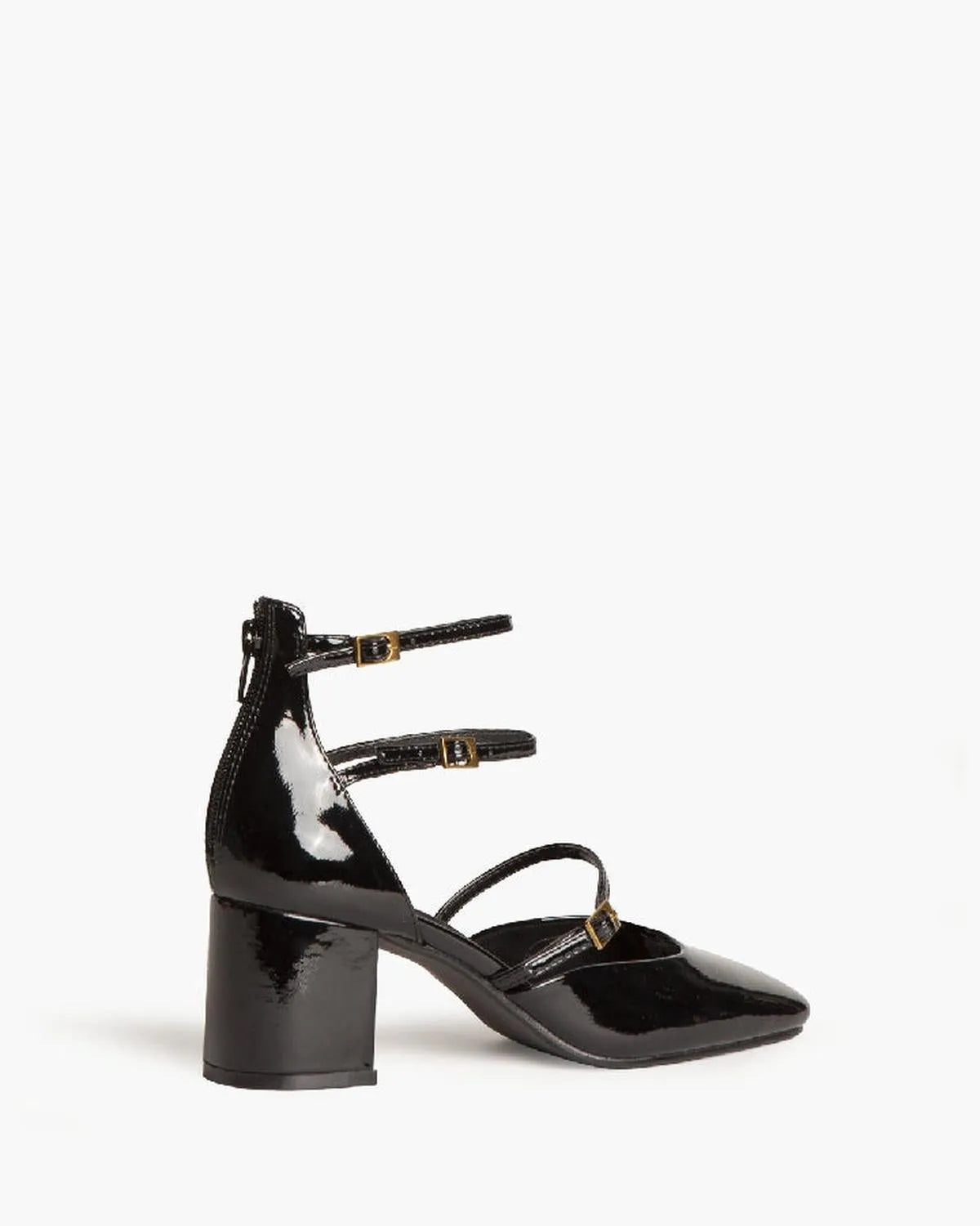 STRAP HEELS IN BLACK-Sandals-CORINA- Pointure.AE