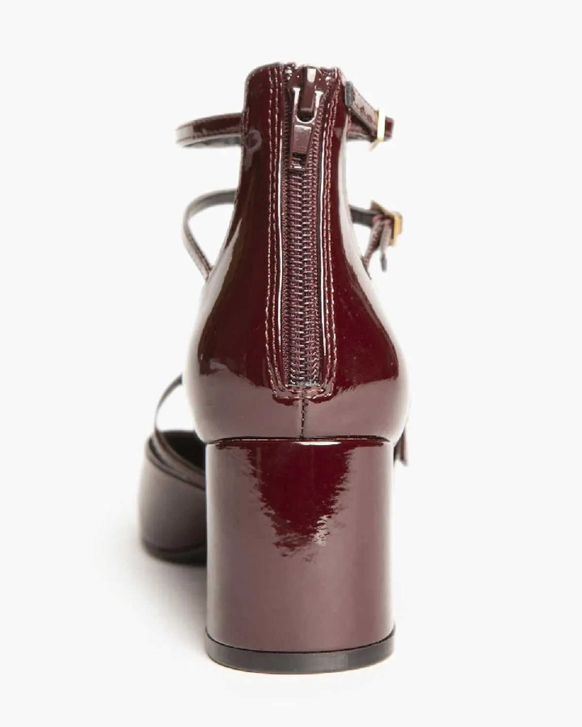 STRAP HEELS IN BURGUNDY-Sandals-CORINA- Pointure.AE