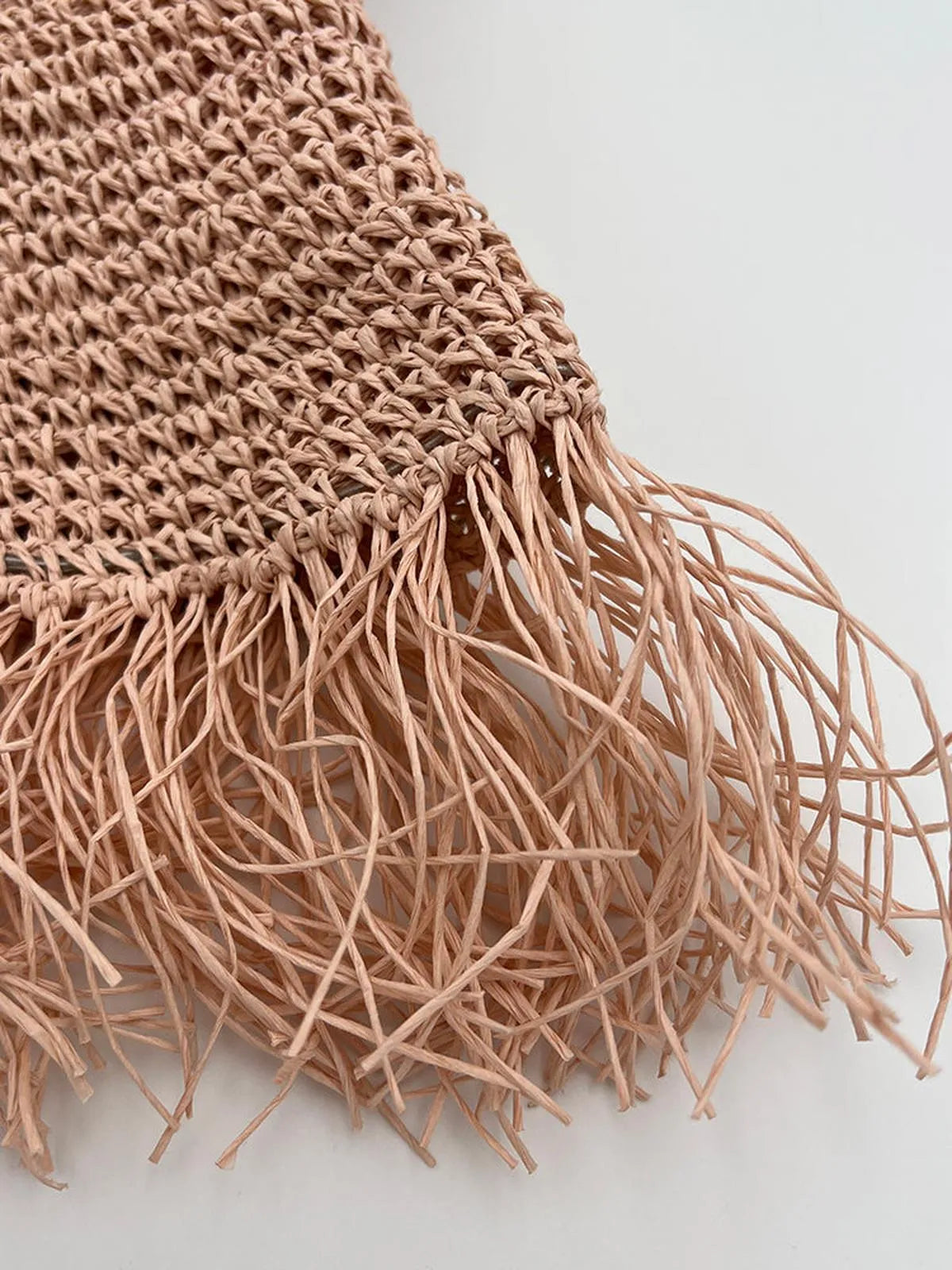 STRAW BUCKET HAT IN PINK-Hats-ALEX MAX- Pointure.AE