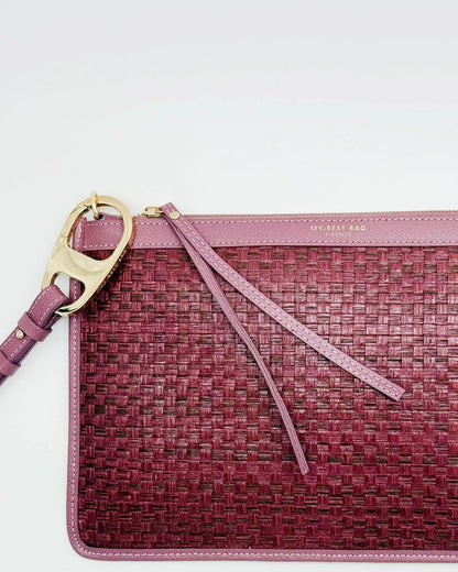 STRAW POUCH IN ROSEWOOD-Pouches-MY BEST BAG- Pointure.AE