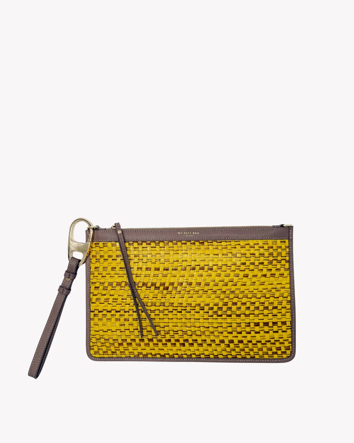 STRAW POUCH IN YELLOW-Pouches-MY BEST BAG- Pointure.AE
