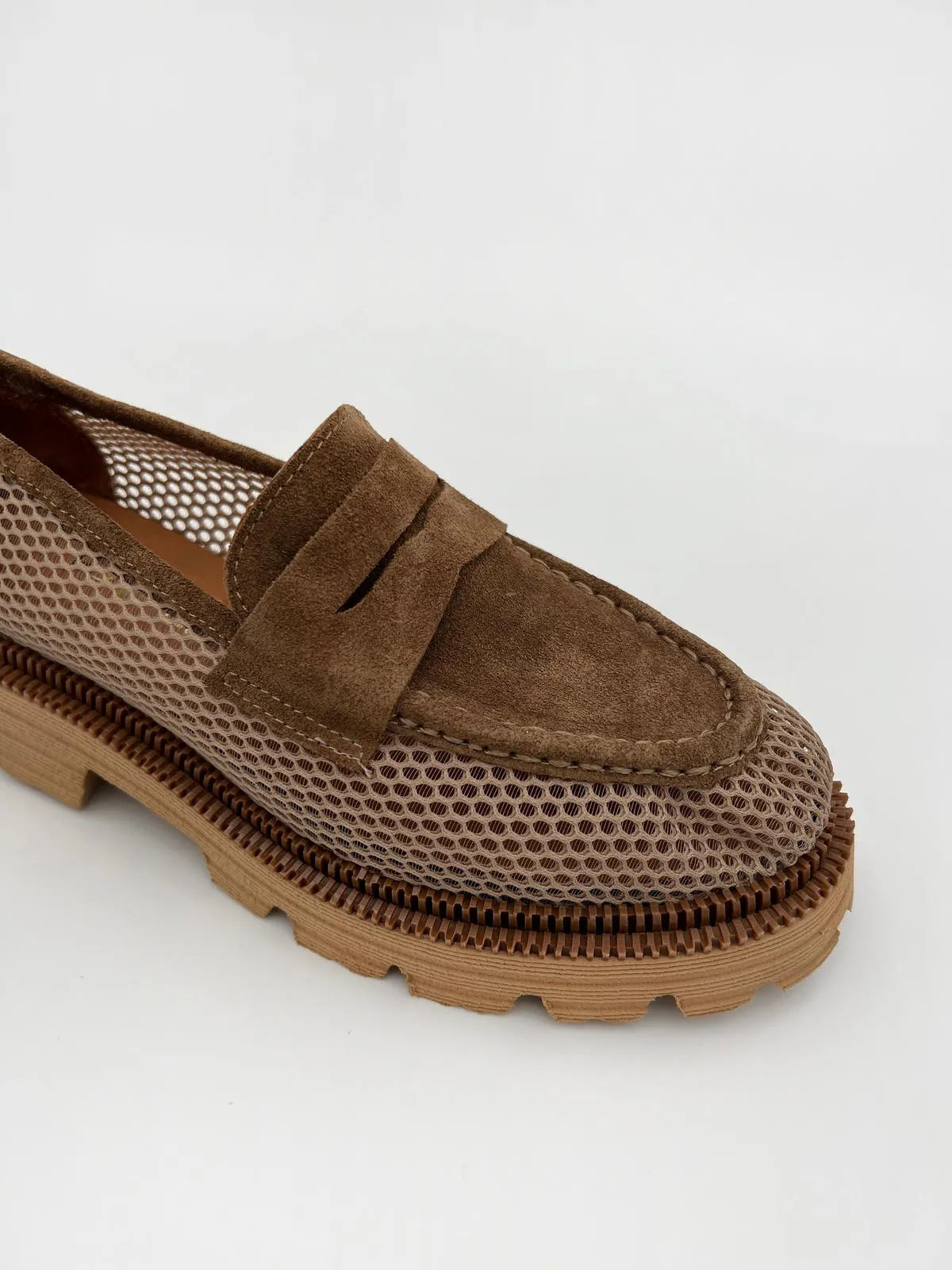 SUEDE-MESH LOAFER-Loafers-TUCINO- Pointure.AE