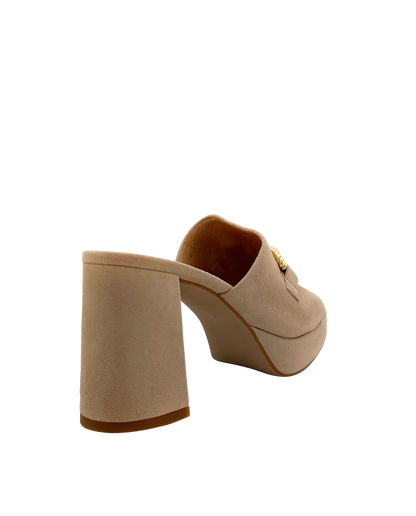 SUEDE SANDAL WITH TRIM-Mules-UNISA- Pointure.AE