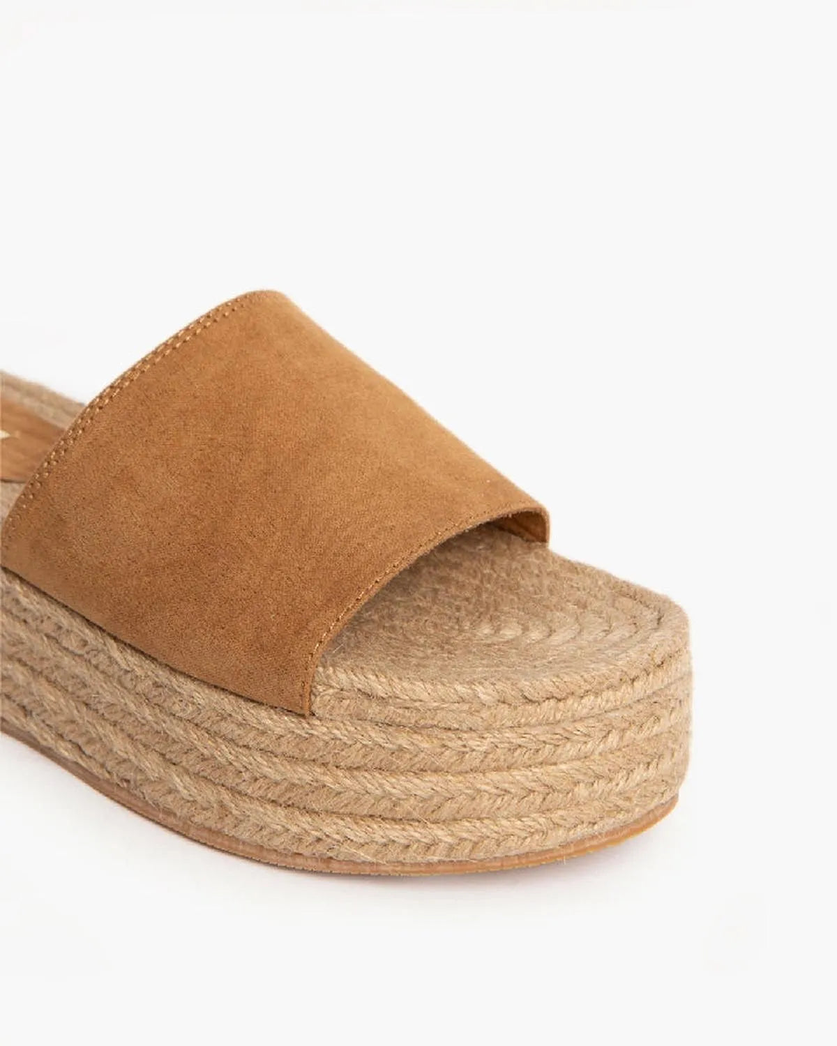 SUEDE WEDGE MULE IN CAMEL-Mules-CORINA- Pointure.AE