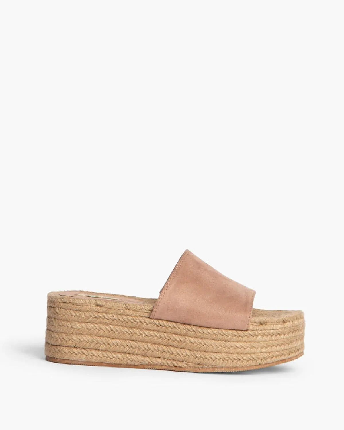 SUEDE WEDGE MULE IN LIGHT PINK-Mules-CORINA- Pointure.AE