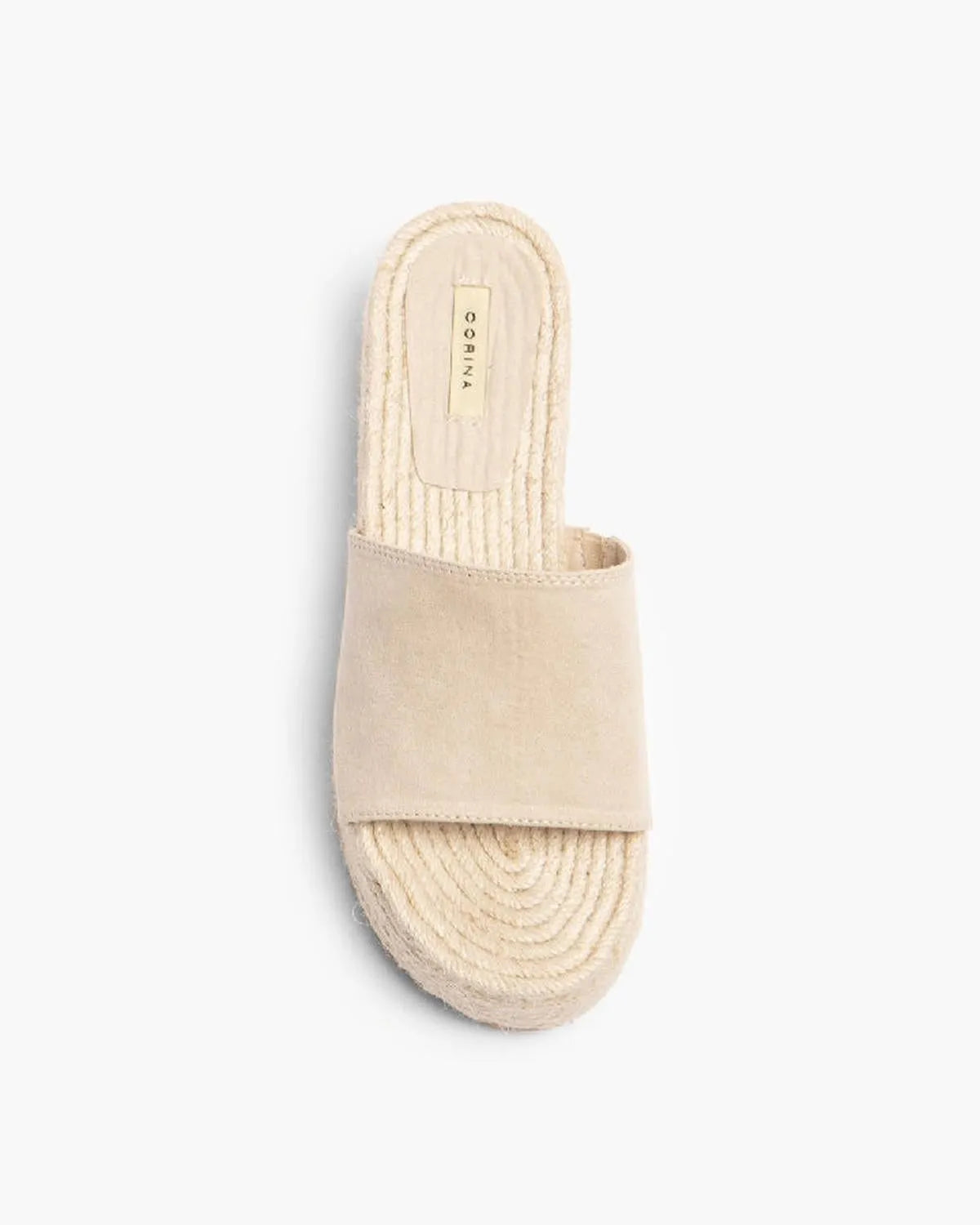 SUEDE WEDGE MULE IN NATURAL-Mules-CORINA- Pointure.AE