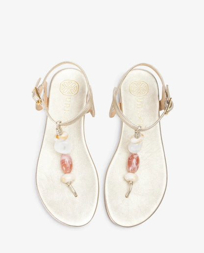 TOE-POST SANDAL WITH COLOURED TRIM-Flats-UNISA- Pointure.AE