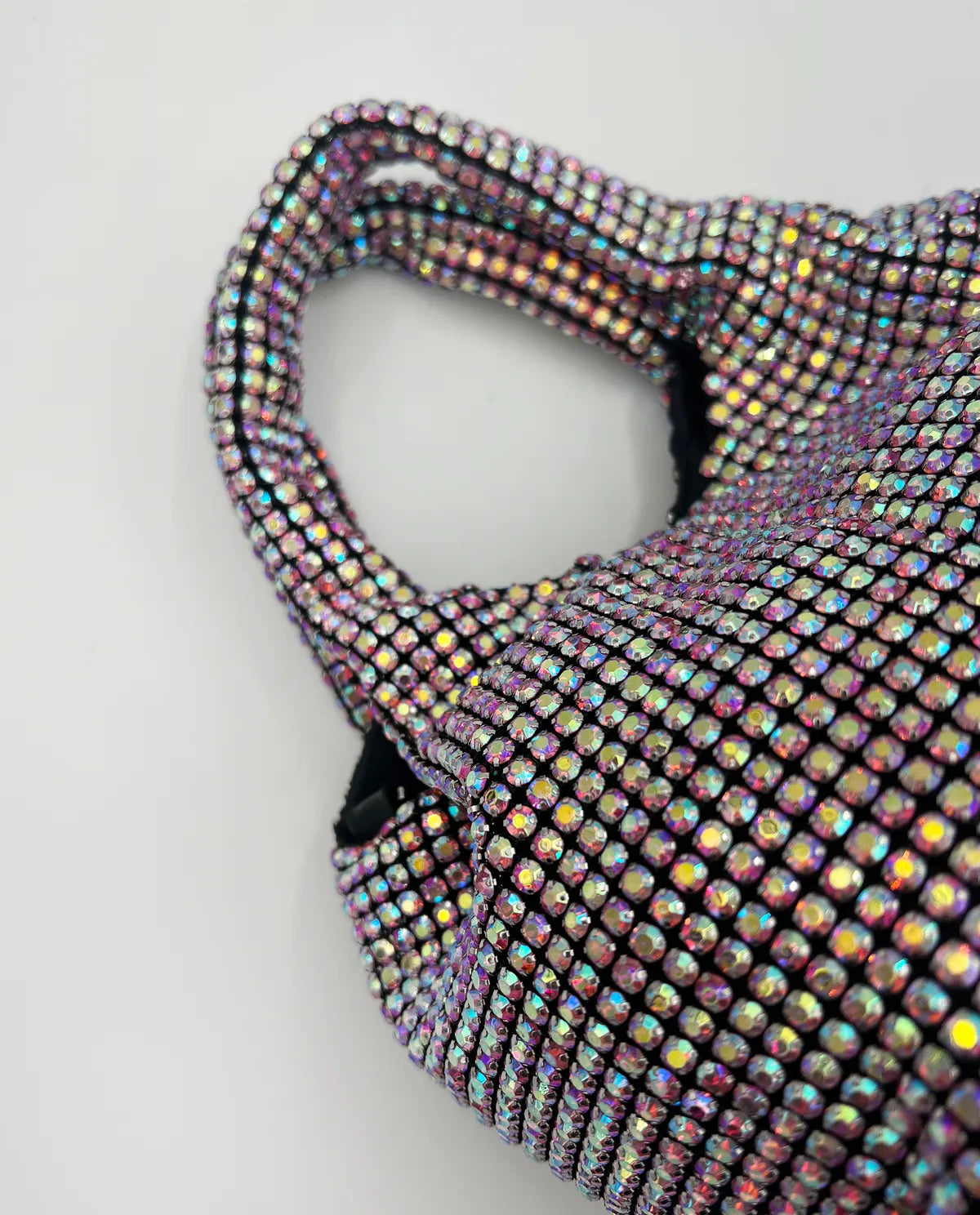 TOP HANDLE RHINESTONE BAG IN MULTI-Top Handle Bags-STAY IN STYLE- Pointure.AE